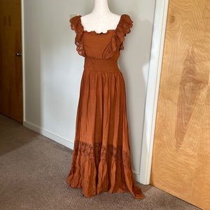 Joyfolie Dawn Dress in Spice size Large